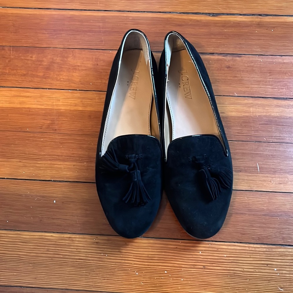 Jcrew suede loafers